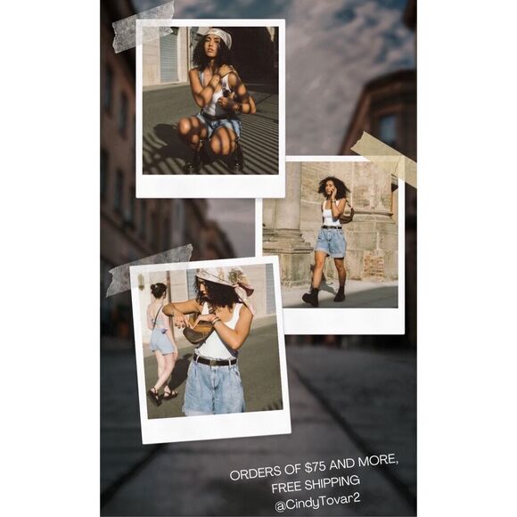 Green mini Jean short - Picture 10 of 10